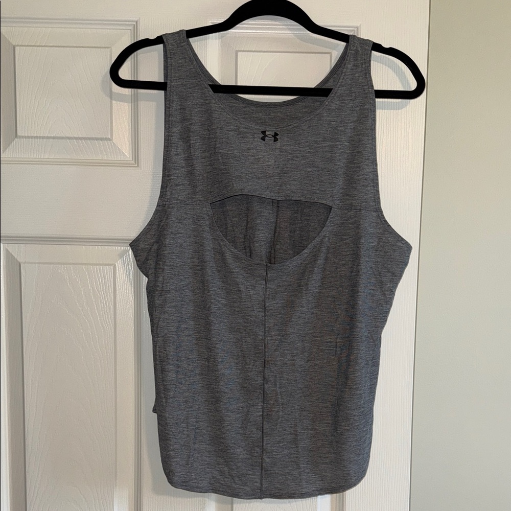 Under Armour Women's Gray Cutout Tank Top